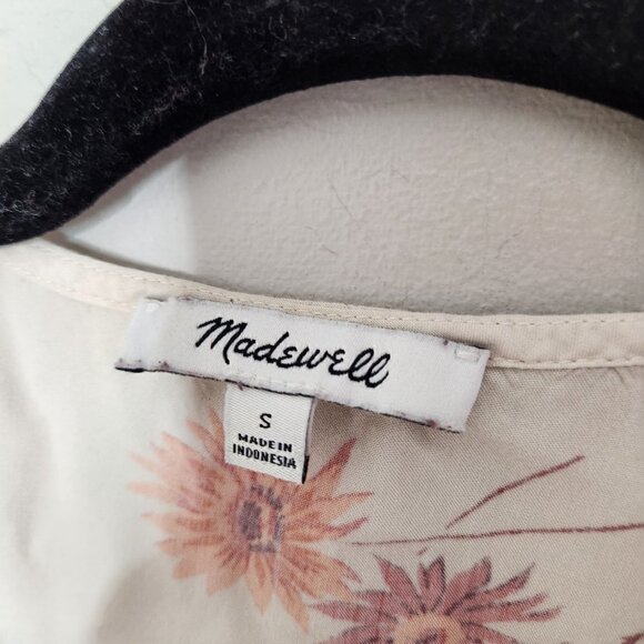 MADEWELL Sash-Tie Wrap Top in Dutch Dandelions - Picture 5 of 8